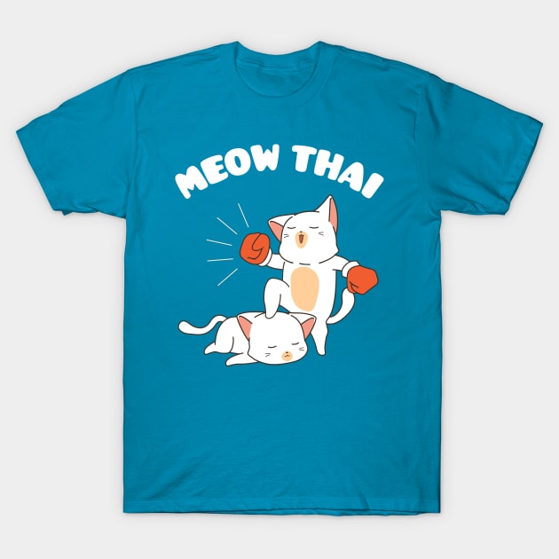 Muay Thai Cats T-Shirt by sqwear